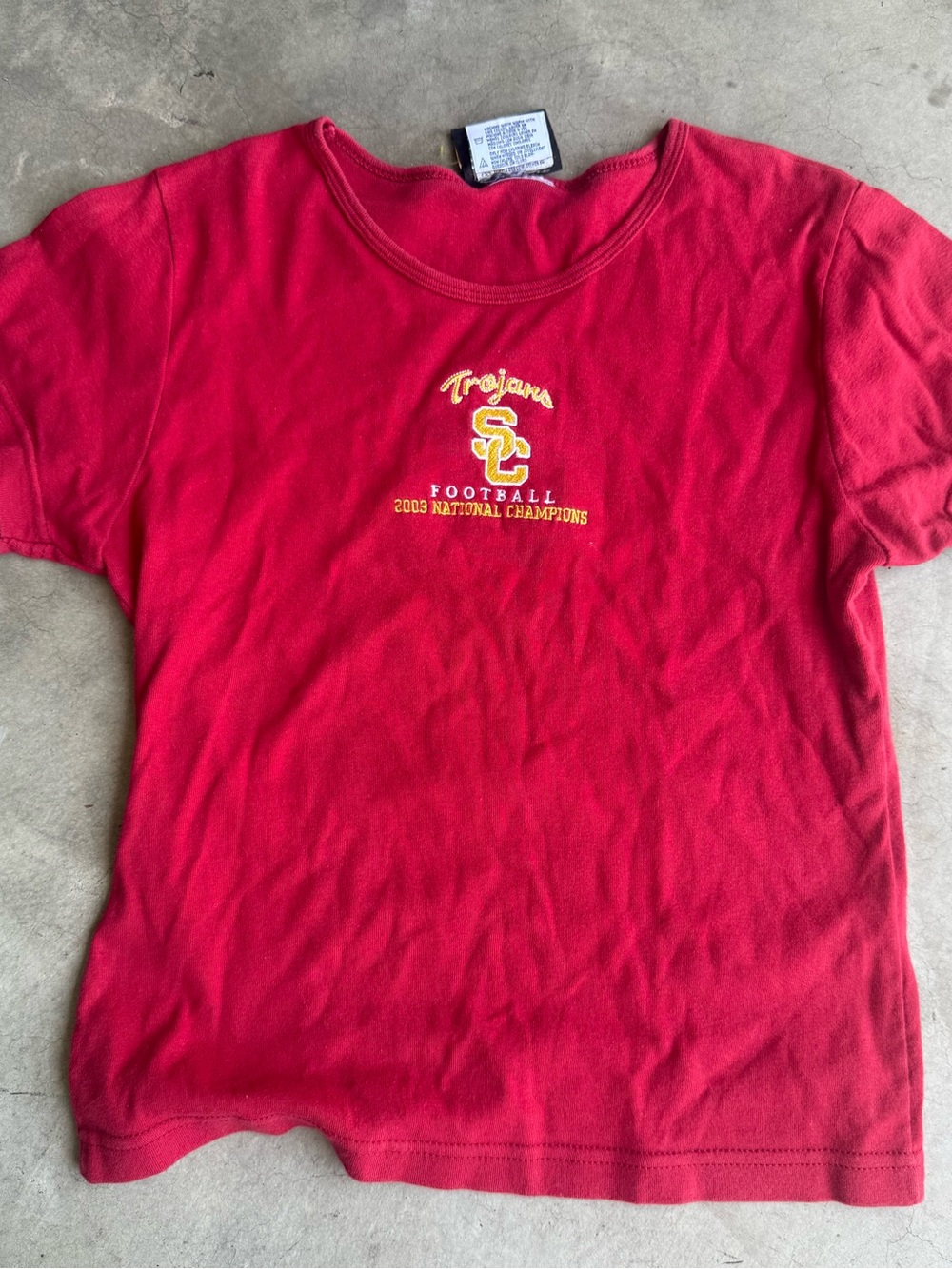 USC Trojans y2k women’s baby tee